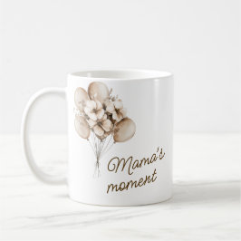 Caneca de café O momento da Mamãe com Nome
