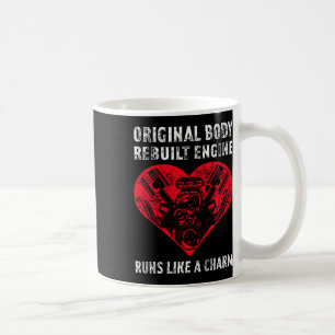 Caneca De Café O Motor Reconstruído Do Corpo Original Funciona Co