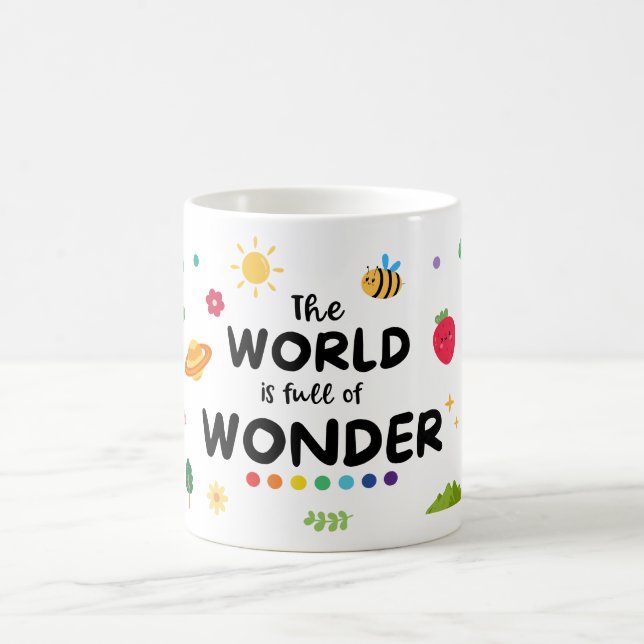 Caneca De Café O Mundo É Cheio De Maravilha (Centro)