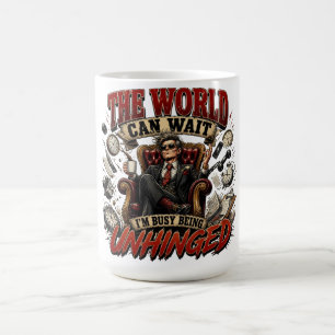 Caneca De Café O Mundo Pode Esperar Citação Divertida e Desencade