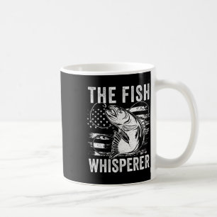 Caneca De Café O Murmurador de Peixes Bandeira dos EUA de Pesca