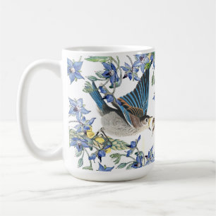 Caneca De Café O narciso dos pássaros do Bluebird de Audubon