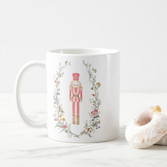 Caneca De Café O Natal do Balé Pink Nutcracker (Com Donut)