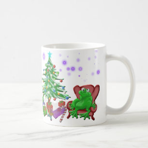 Caneca De Café o Natal do comedor de rãs