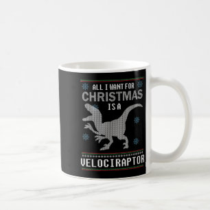 Caneca De Café O Natal Do Dinossauro Tudo O Que Quero É Um Veloci