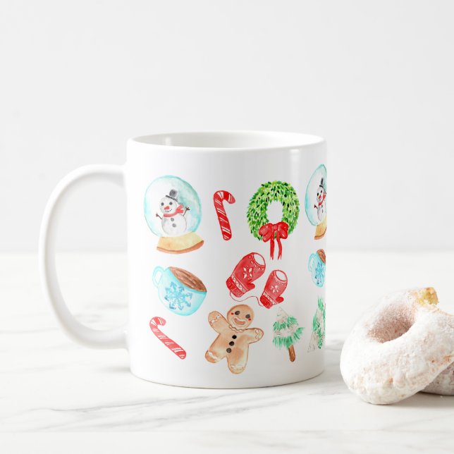 Caneca De Café O Natal Mais Maravilhoso do Ano (Com Donut)