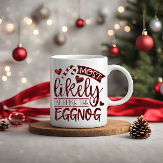 Caneca De Café O Natal Mais Provável Para Spike Eggnog Personaliz