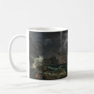 Caneca De Café O Naufrágio por Claude-Joseph Vernet