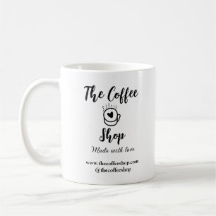 Caneca De Café O negócio de mídia social da cafeteria e do site