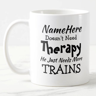 Caneca De Café O nome não precisa de terapia apenas trava o anive