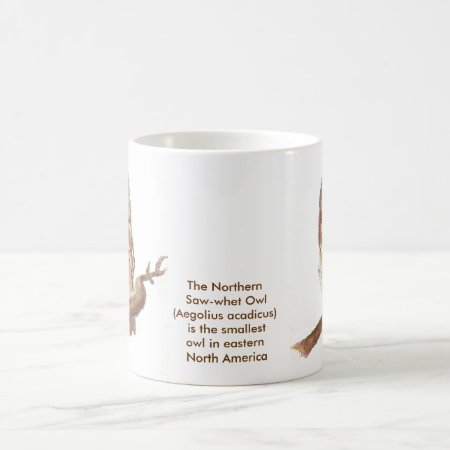 Caneca De Café O Norte Saw-whet Owl Mug (Centro)