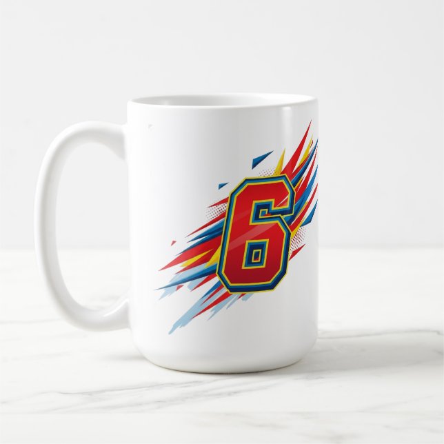 Caneca De Café "O número 6: Um símbolo de harmonia e amor" (Esquerda)