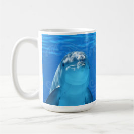 Caneca De Café O Oceano Azul do Golfinho, o Oceano está chamando 