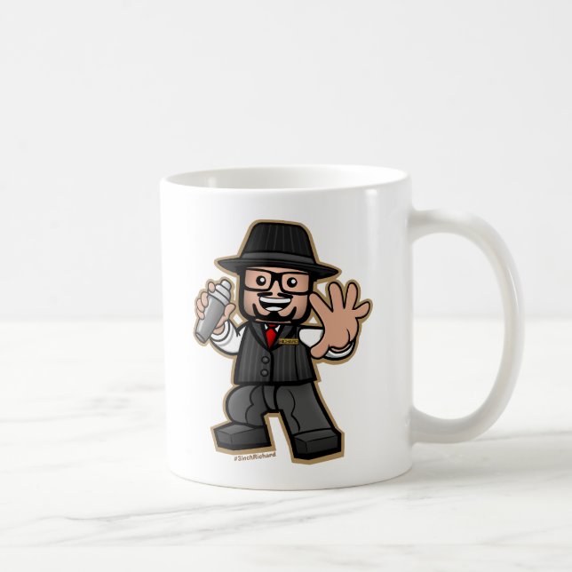 Caneca De Café O oficial Richard de 3 polegadas #3inchRichard (Direita)