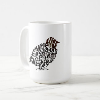 Caneca De Café O Olho dele está no Sparrow - Coffee Mug - 15oz.