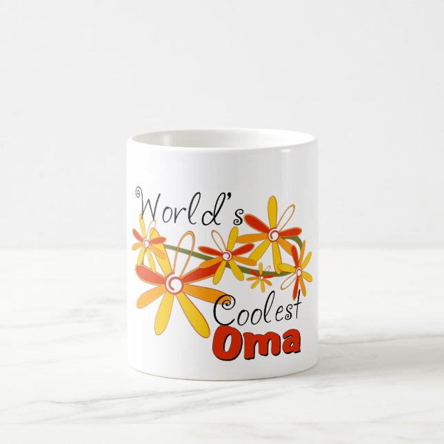 Caneca De Café O Oma o mais fresco do mundo floral (Centro)