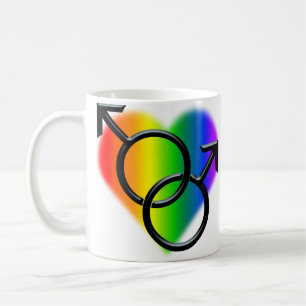 Caneca De Café O orgulho gay coloca presentes dos copos do