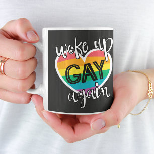 Caneca De Café O orgulho irônico do lgbtq despertou a gay novamen