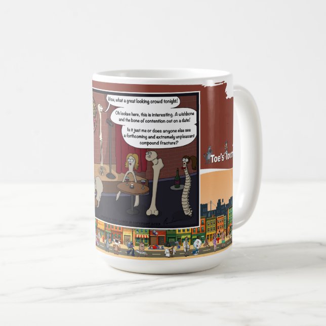 Caneca De Café O Osso da Contenda | Clássico de Aniversário (Frente Esquerda)