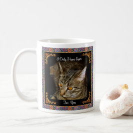 Caneca De Café O ouro Eyes Paisley psicadélico