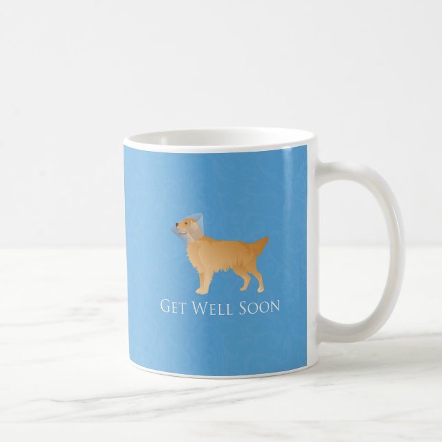 Caneca De Café O ouro Retriever Vai Bem Em Breve (Direita)