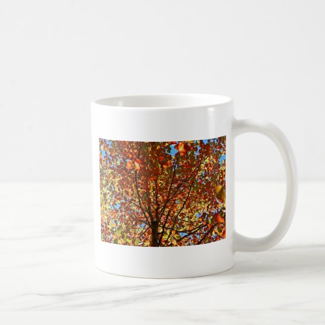Caneca De Café O outono deixa fogos de artifício (Direita)