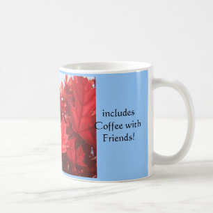 Caneca De Café O outono Vermelho deixa muitos amigos do café no m