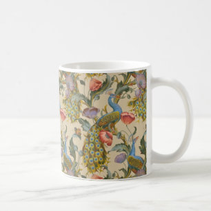 Caneca De Café O padrão Peacock Art Nouveau 1890