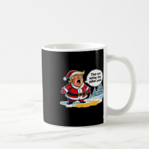 Caneca De Café O Pai Natal Está Comendo O Yo.