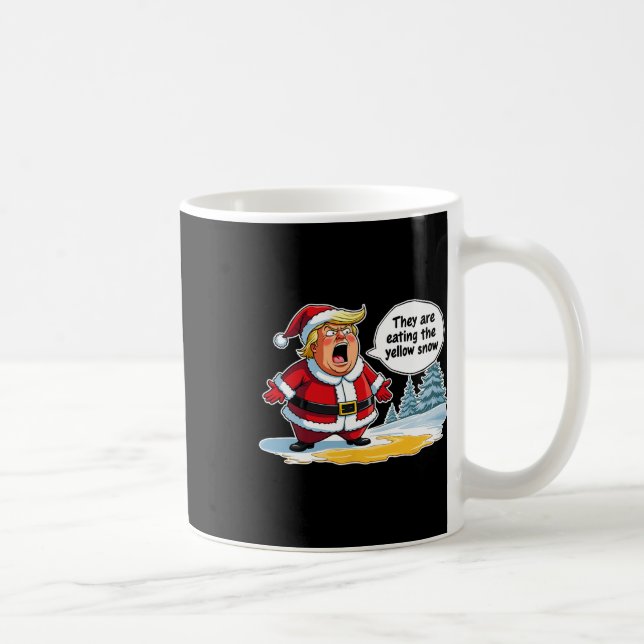 Caneca De Café O Pai Natal Está Comendo O Yo. (Direita)