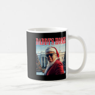 Caneca De Café O Papai Está em Casa Trump 2024 Venceu Papai Noel