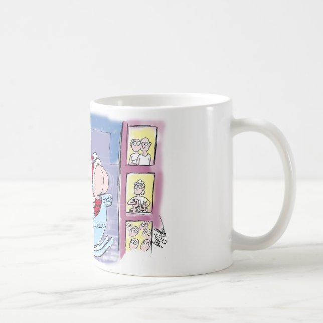 Caneca De Café O papai noel joga um trémulo! (Direita)