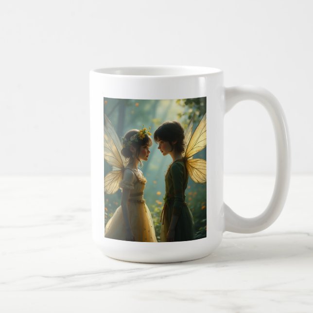 Caneca De Café O par da fada de amor Mugs (Direita)