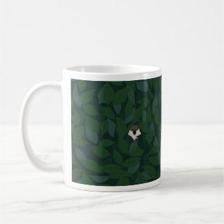 Caneca De Café O pardal está olhando! スズメが見てます!