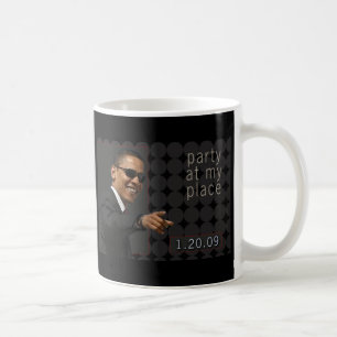 Caneca De Café O partido da inauguração de Obama convida