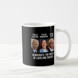Caneca De Café O Partido Dos Mentirosos E Ladrões Apoia O Preside