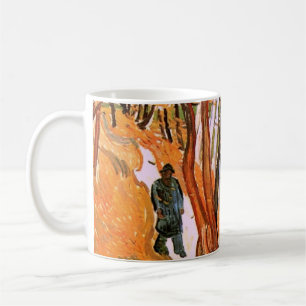 Caneca De Café O Passeio: Folhas Caindo de Vincent van Gogh