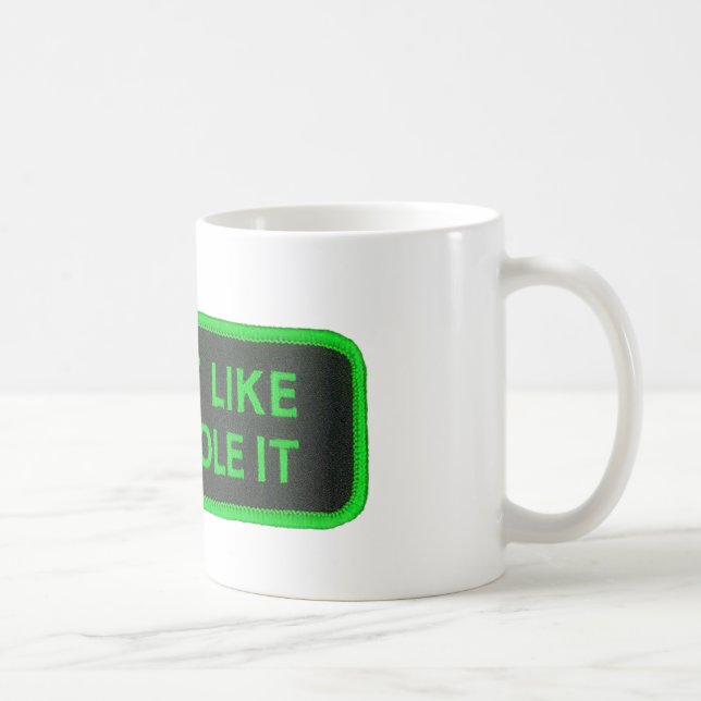 Caneca De Café O passeio que gosta de você roubou-o - verde (Direita)