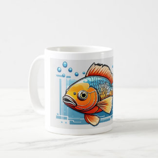 Caneca De Café O peixe ouro grande