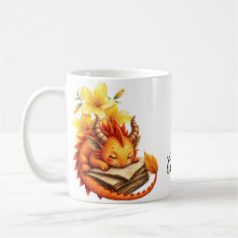 Caneca De Café O Pequeno Dragão Místico.