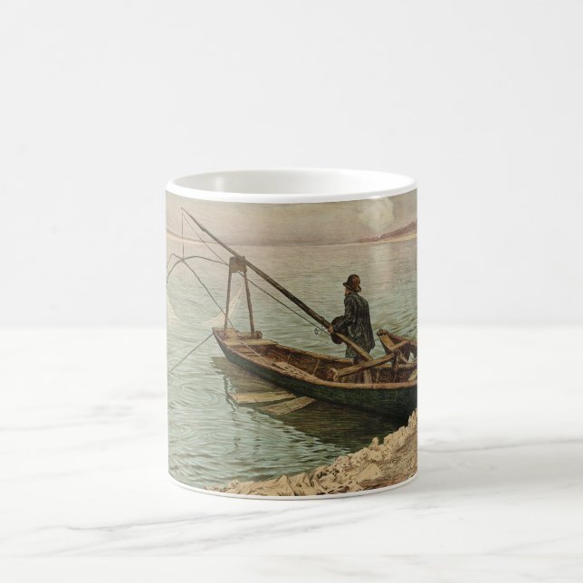 Caneca De Café O pescador (por Max Kurzweil) (Centro)