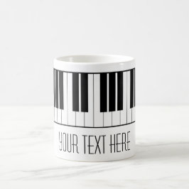 Caneca De Café O piano conhecido feito sob encomenda fecha o