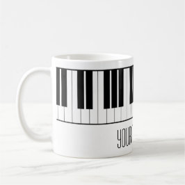 Caneca De Café O piano conhecido feito sob encomenda fecha o