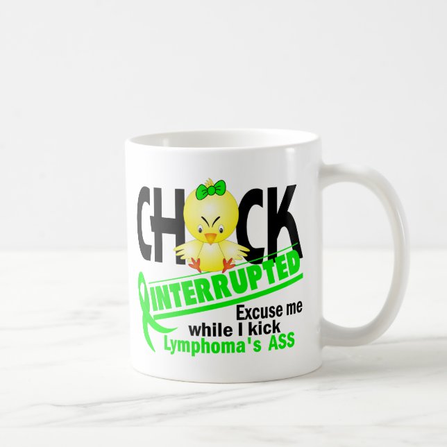 Caneca De Café O pintinho interrompeu o linfoma 2 (o limão) (Direita)