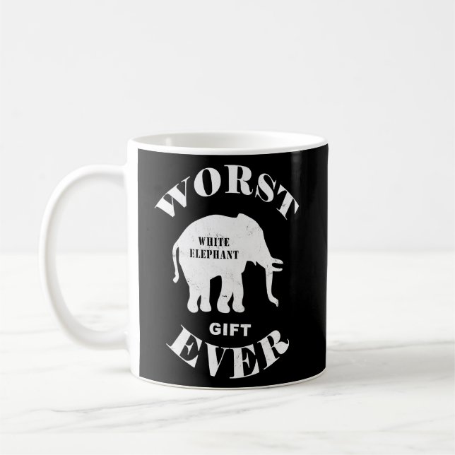 Caneca De Café O pior elefante branco literal que já fez parte fo (Esquerda)