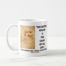 Caneca De Café o poder a motor de da Vinci é a causa de toda a