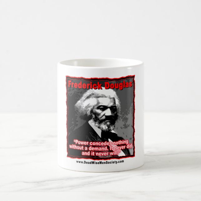 Caneca De Café O poder de Frederick Douglass concede citações (Centro)