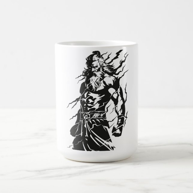 Caneca De Café O poderoso Deus grego (Centro)