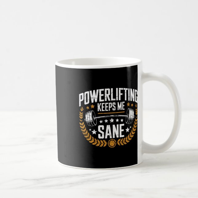 Caneca De Café O Poderoso Levante Me Mantém Sane Pun Gym Powerlif (Direita)