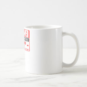 Caneca De Café o pontidão reservado para estacionar apenas todos